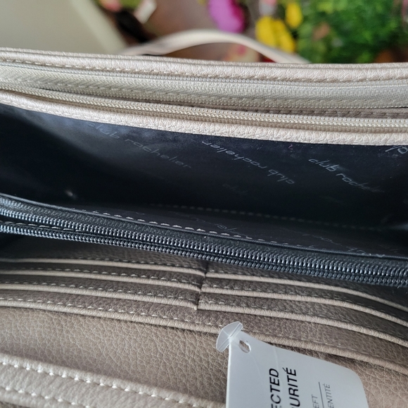 Women's Crossbody Bag, Light Taupe, RFID, Travel - Picture 7 of 10